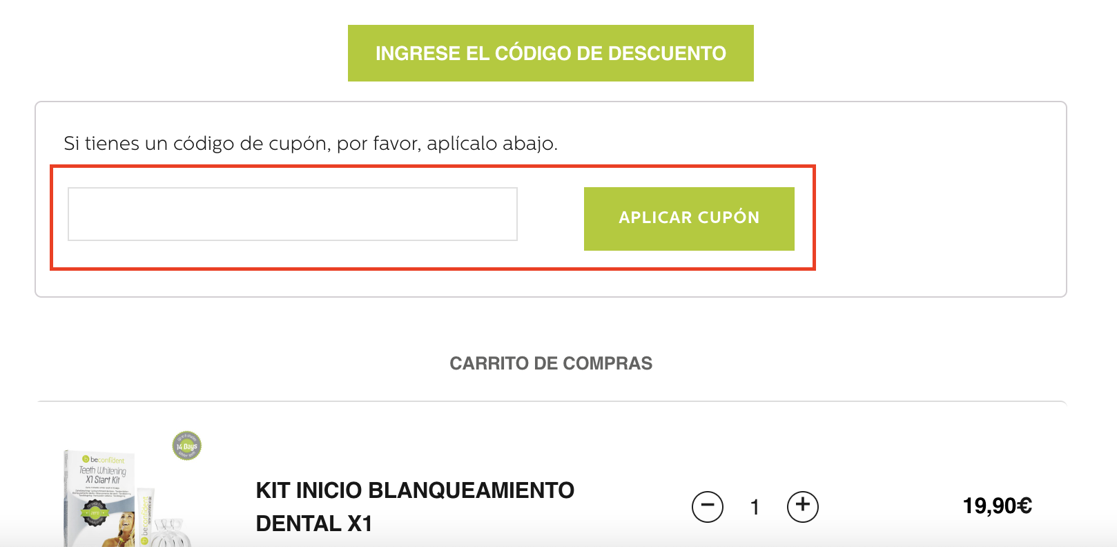 Beconfident® Códigos descuento