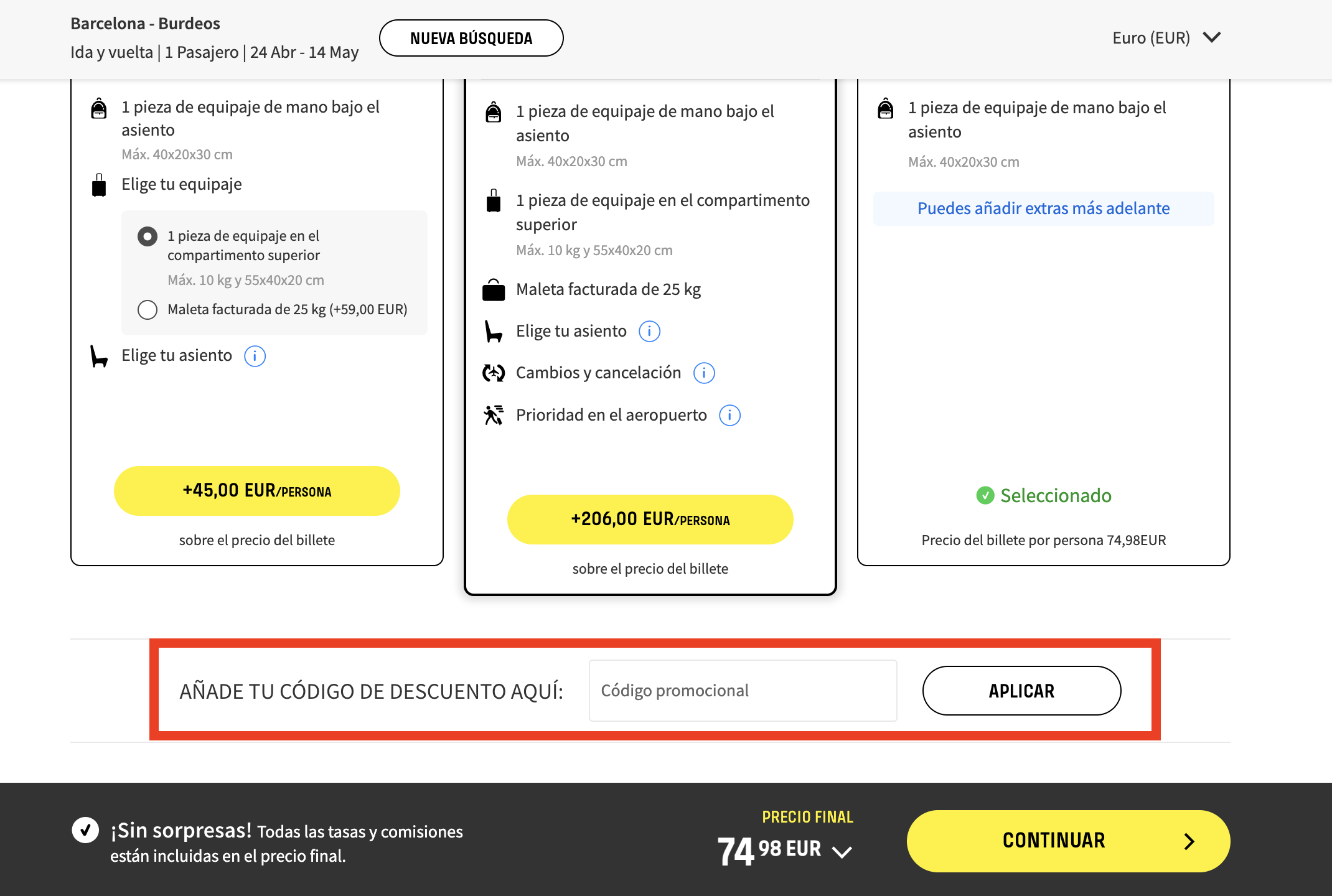 Vueling Códigos descuento