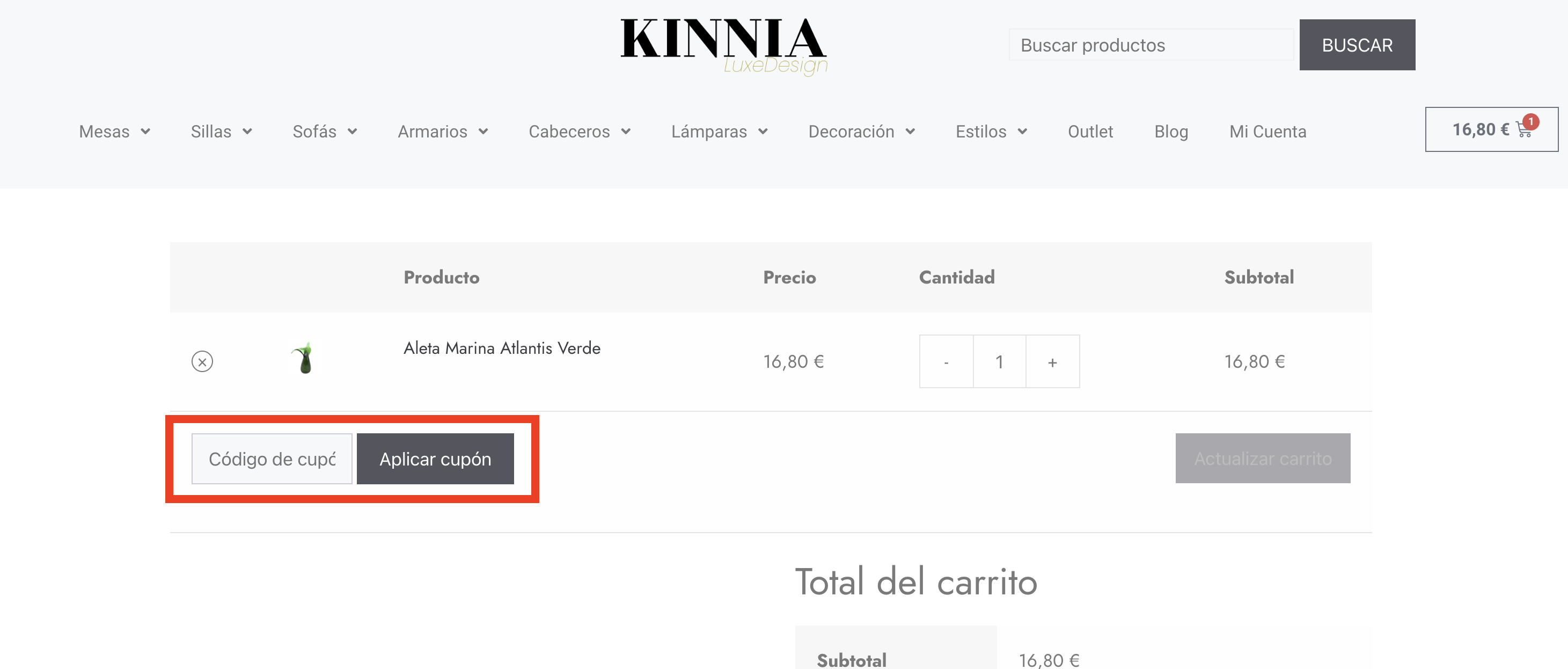 Kinnia Design Códigos descuento