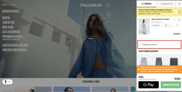 Pull&Bear Códigos descuento